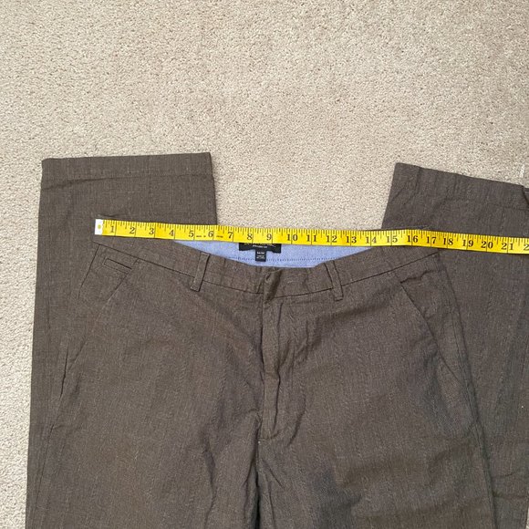 EUC Mens Banana Republic 34x34 100% cotton straight fit brown pants - Picture 4 of 7